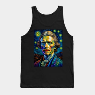 Thomas Jefferson in starry night Tank Top